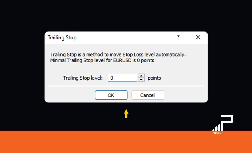 تنظیم Custom گزینه Trailing Stop در نرم افزار متاتریدر