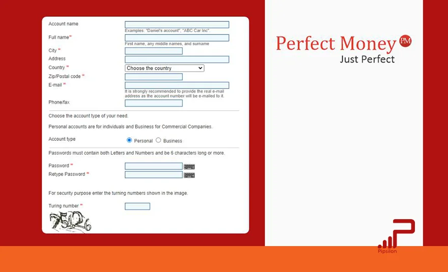نحوه ثبت‌نام در پرفکت مانی (Perfect Money)